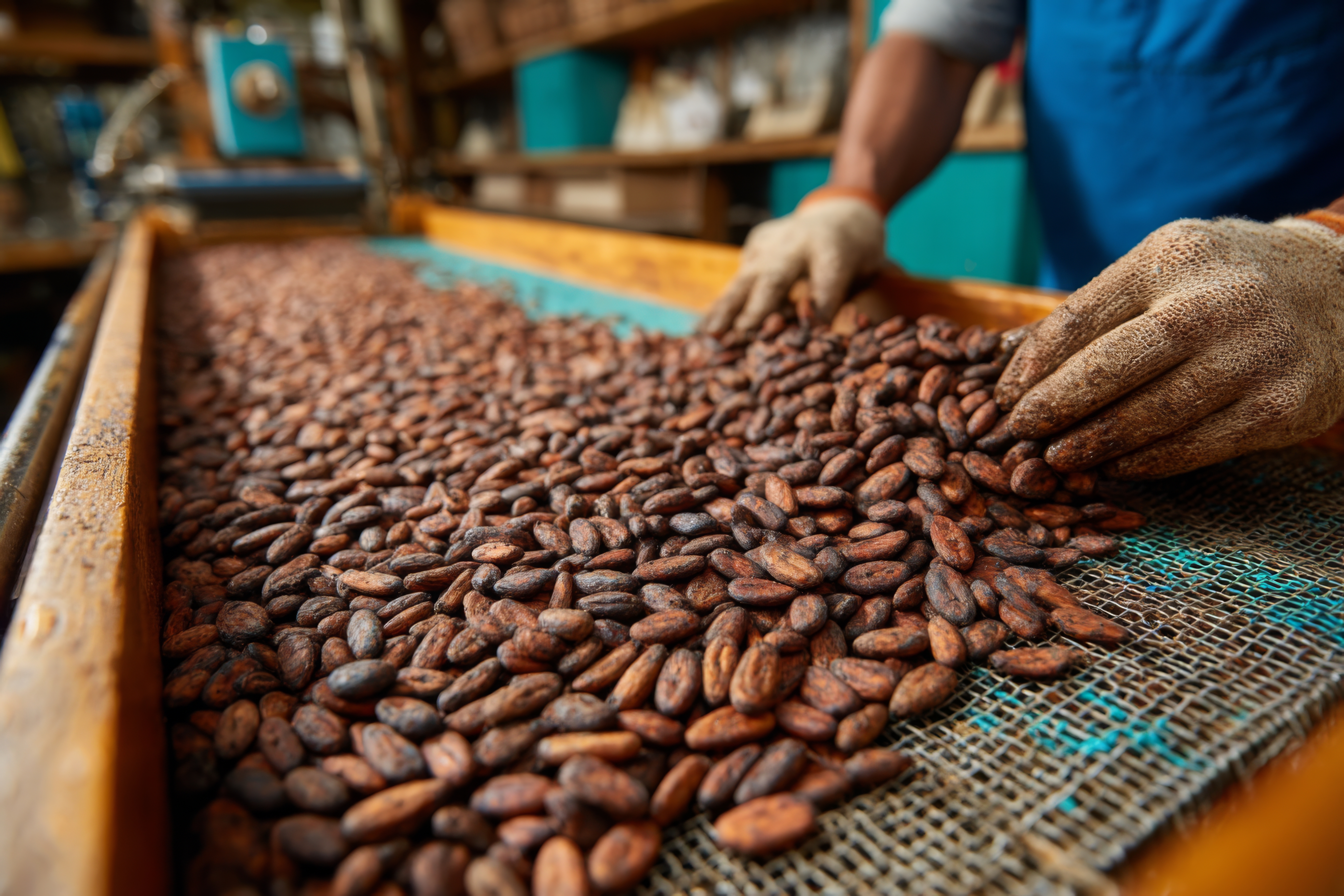 Sourcing and sorting cacao beans